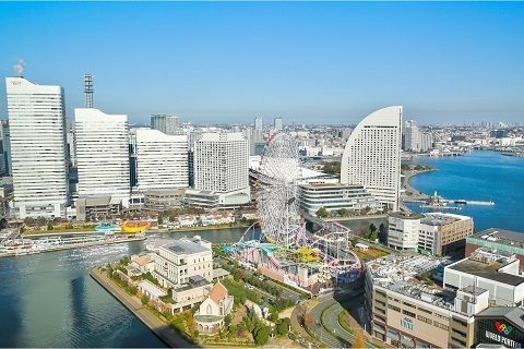 地上150mからみなとみらいの眺望